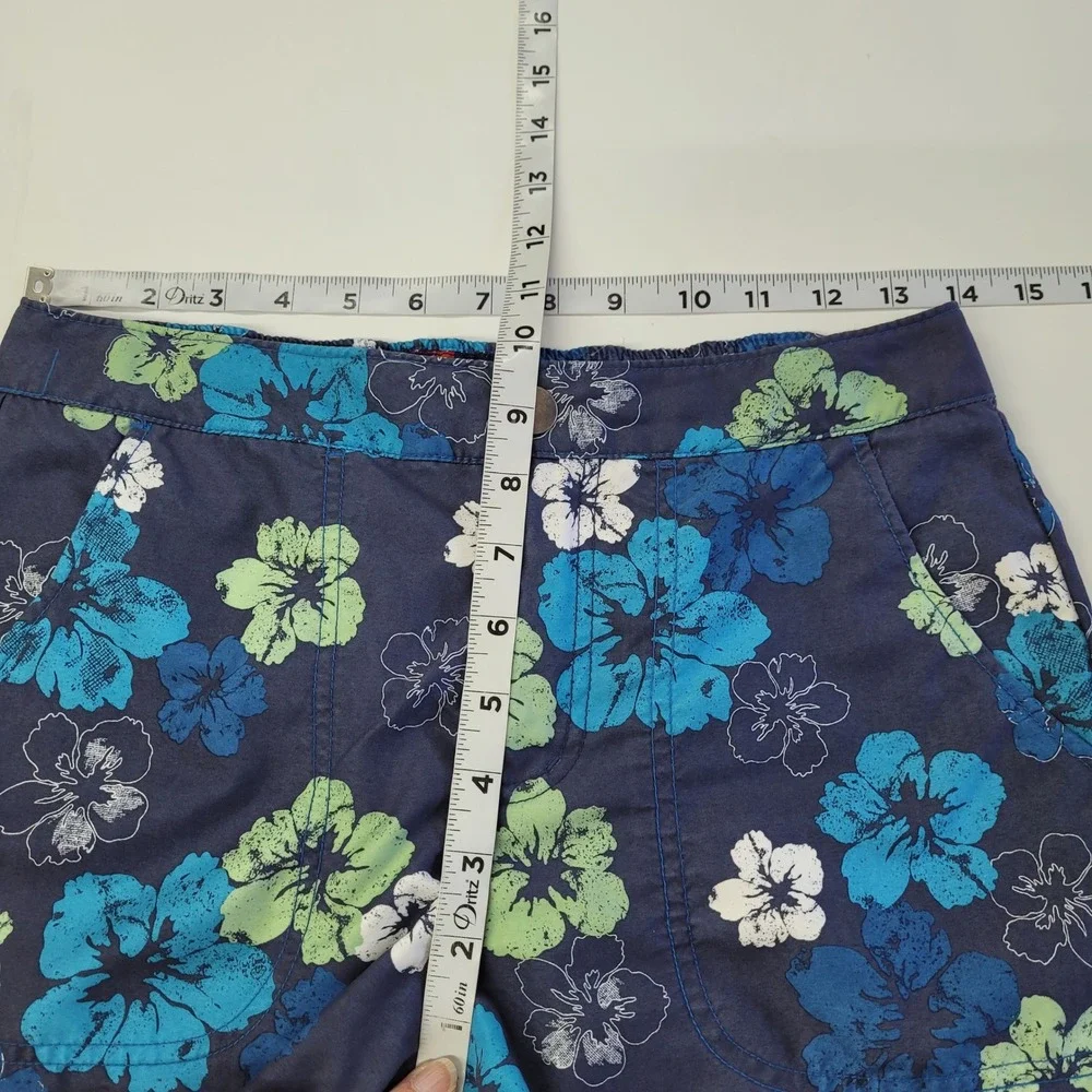 Reel Legends‎ Mens Floral Swim Trunks Shorts Blue Green White Size S Fishing